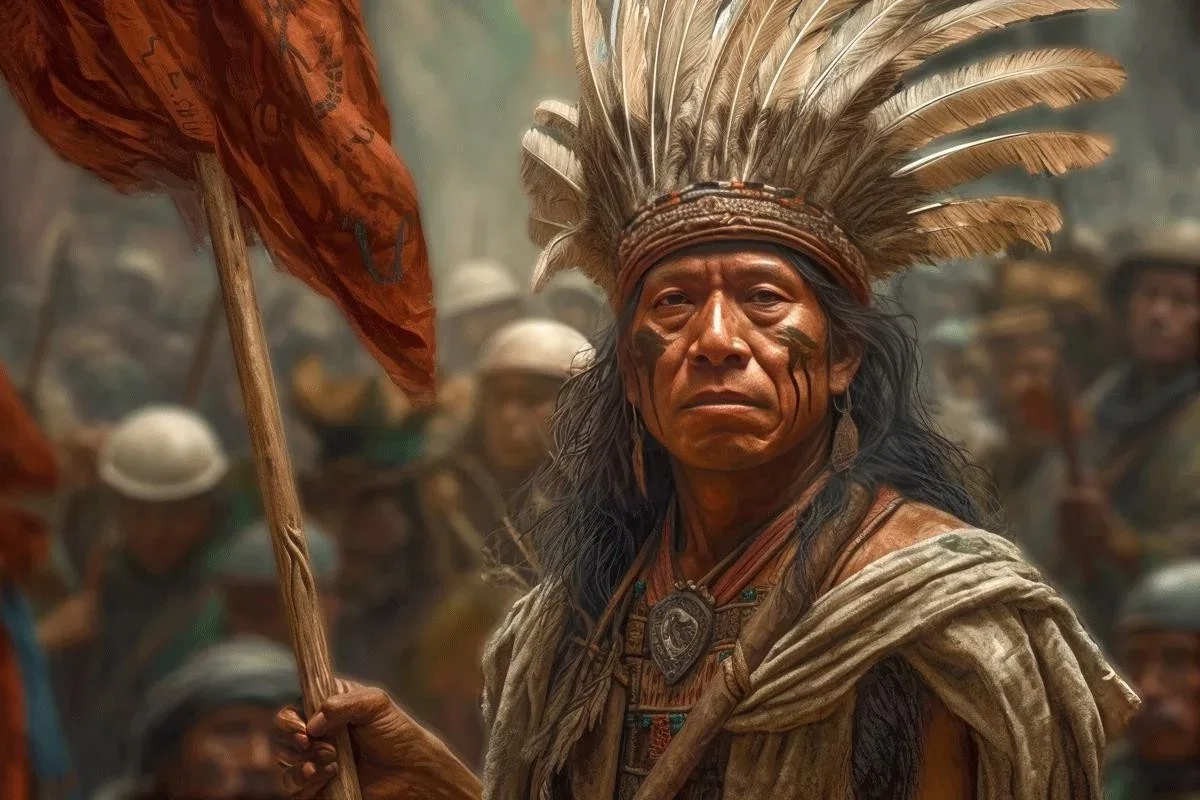 Captain Moroni's Title of Liberty Gallery Wrap by Tyler Anderson — Giclee On Canvas