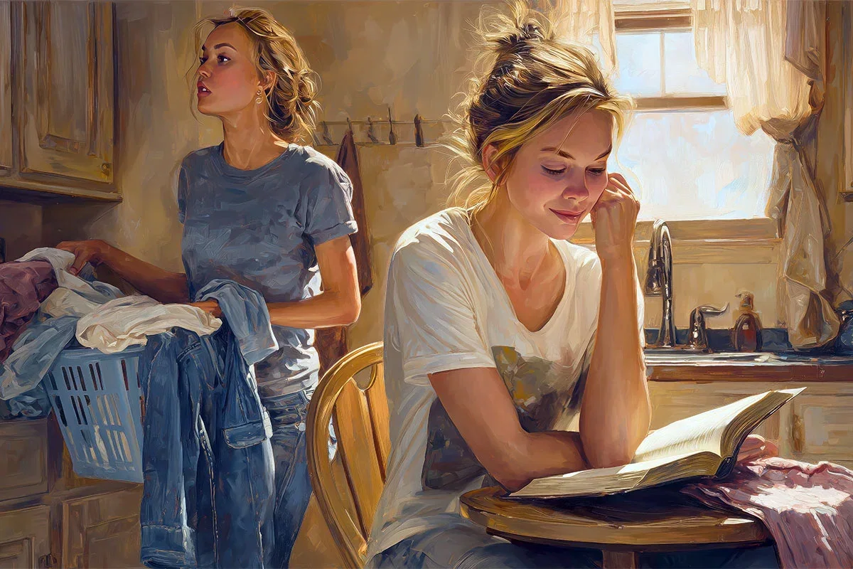 Mary and Martha by Tyler Anderson — Giclee On Canvas
