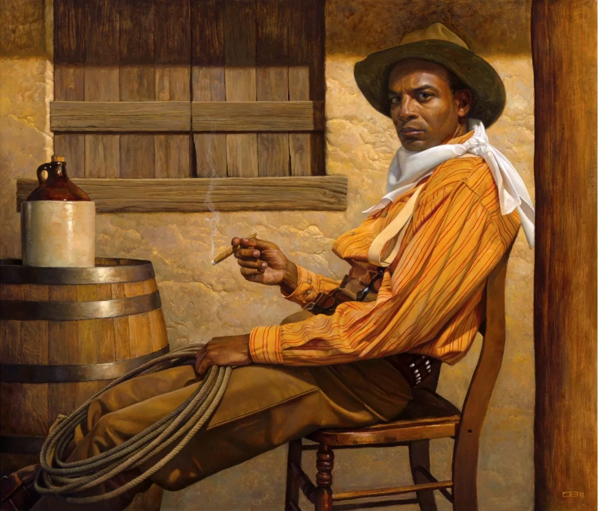 Texas Chillin Lithograph by Thomas Blackshear