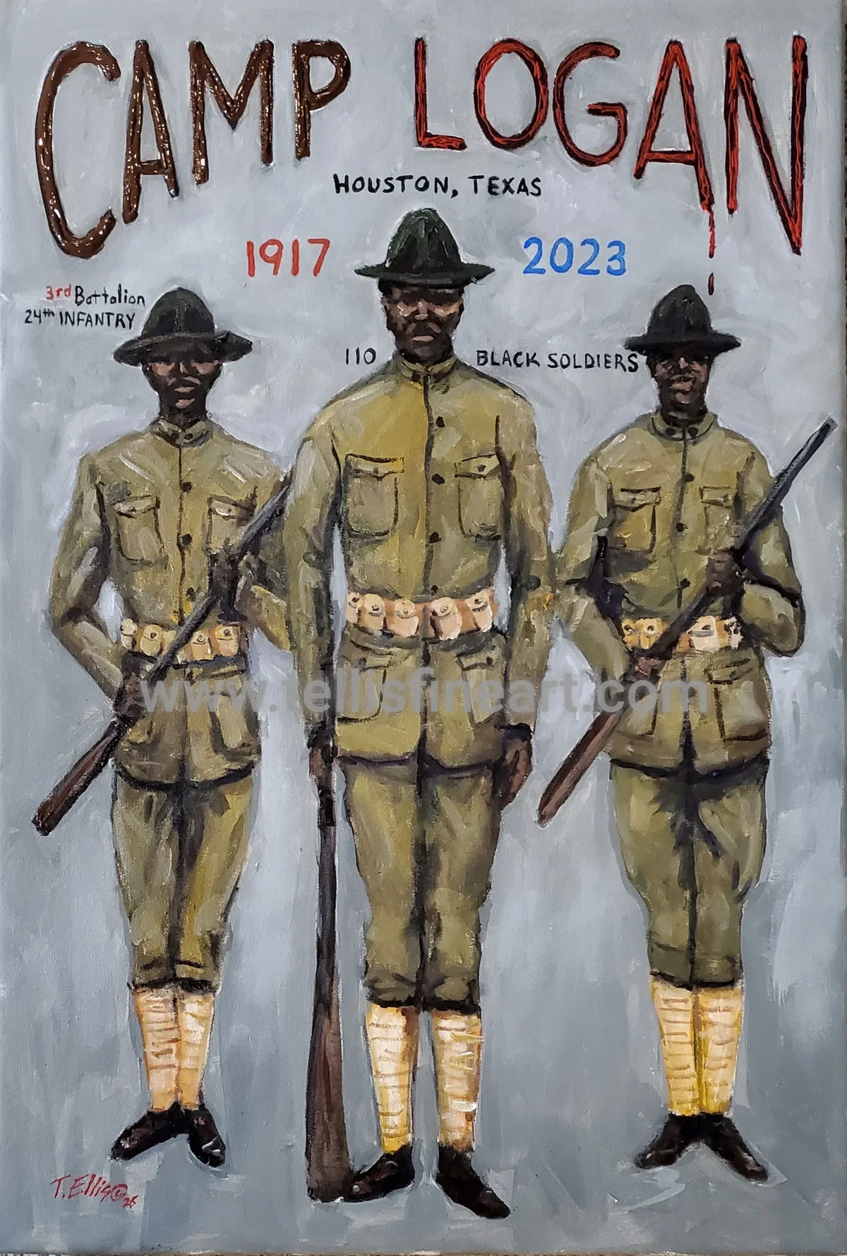 Camp Logan Our Story by Ted Ellis — Giclee On Canvas