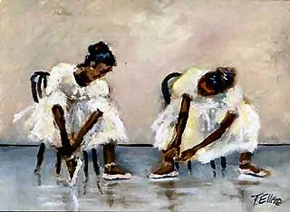 Dance Rehearsal by Ted Ellis — Giclee On Canvas