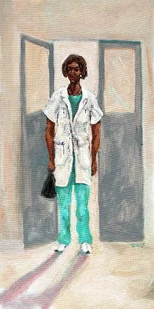 The Doctor Has Arrived by Ted Ellis — Giclee On Paper