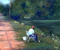 Fishing from the Side of the Road by Ted Ellis