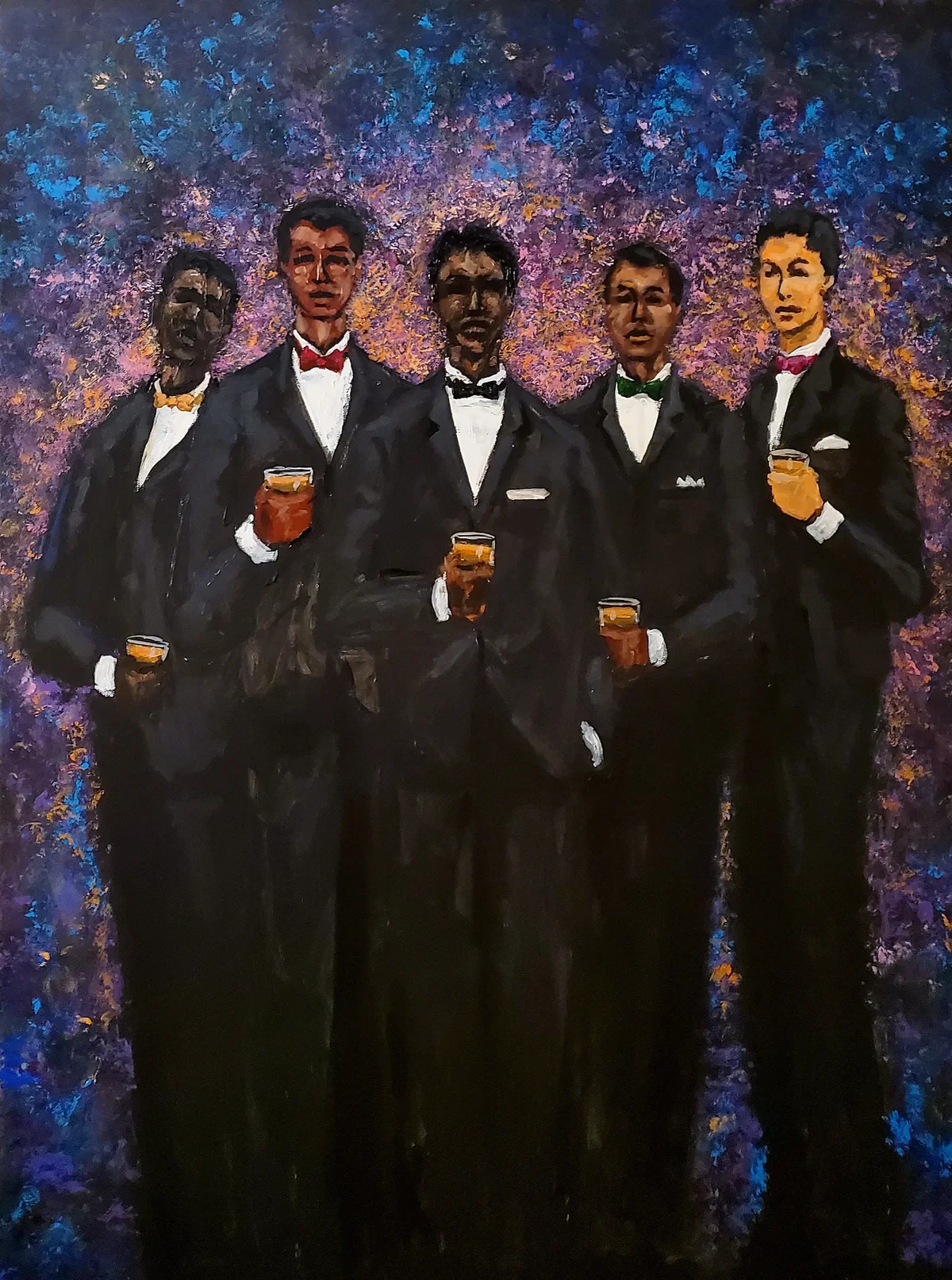 Gentlemens Night Out by Ted Ellis — Giclee On Canvas
