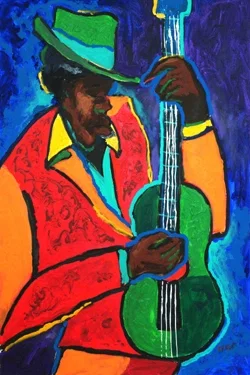 Guitar Blues by Ted Ellis — Lithograph