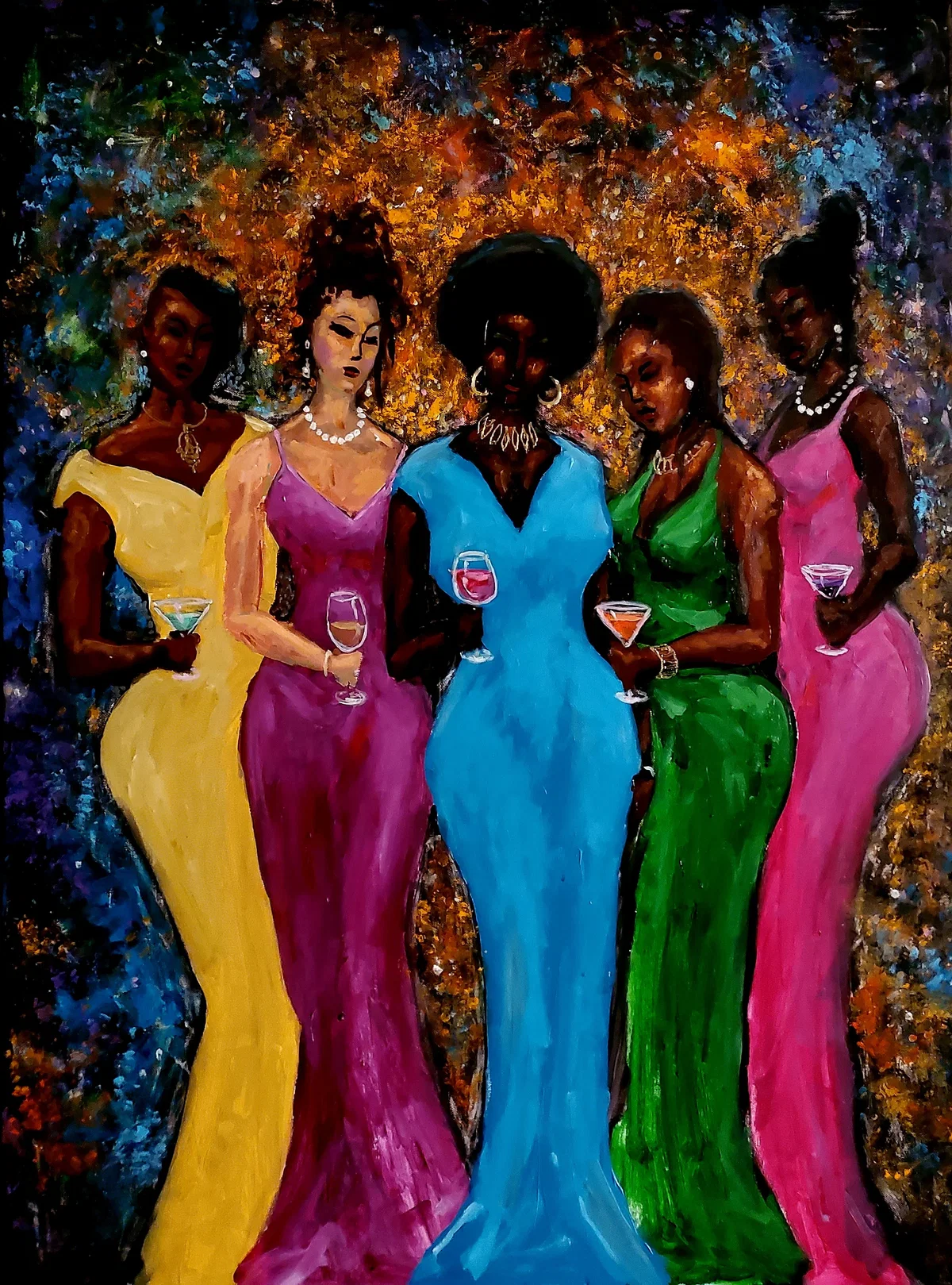 Ladies Night Out by Ted Ellis — Giclee On Canvas