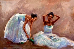 The Love of Dance by Ted Ellis — Hand-Embellished Giclee on Canvas