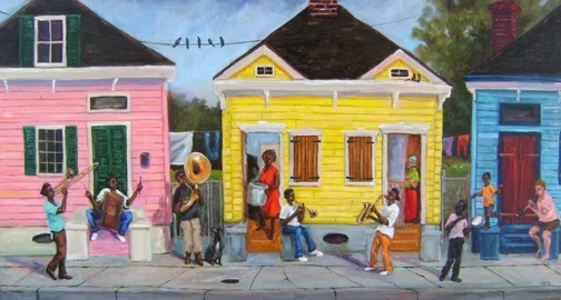 My Block by Ted Ellis — Lithograph