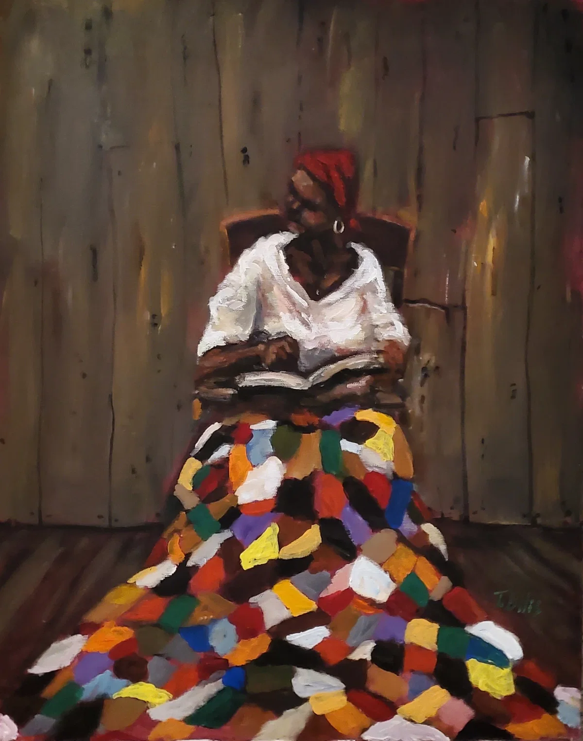 Reading the Word- canvas replica by Ted Ellis — Giclee On Canvas