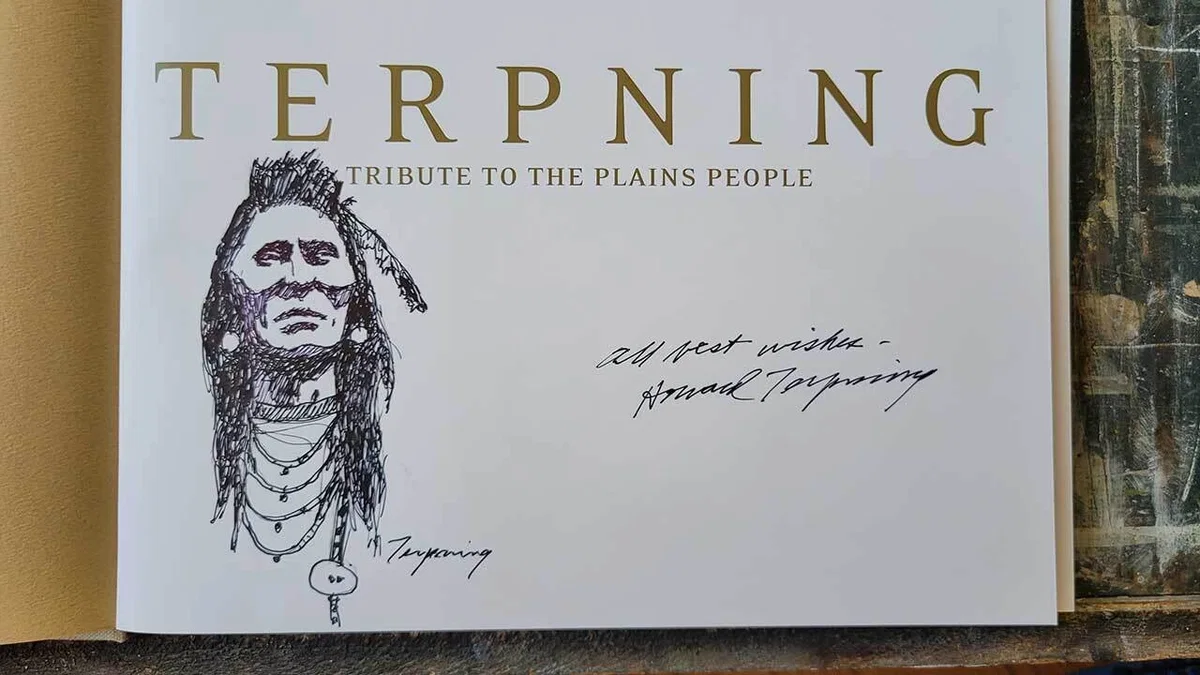 Traders Among the Crow â€“ Tribute to the Plains People (Hardcover Collectorâ€™s Book) by Howard Terpning