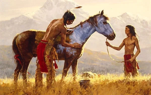 Horse of a Different Color by Howard Terpning — Artist Proof Canvas