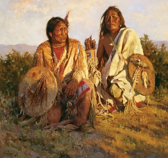 Medicine Shields of the Blackfoot by Howard Terpning — Artist Proof Canvas