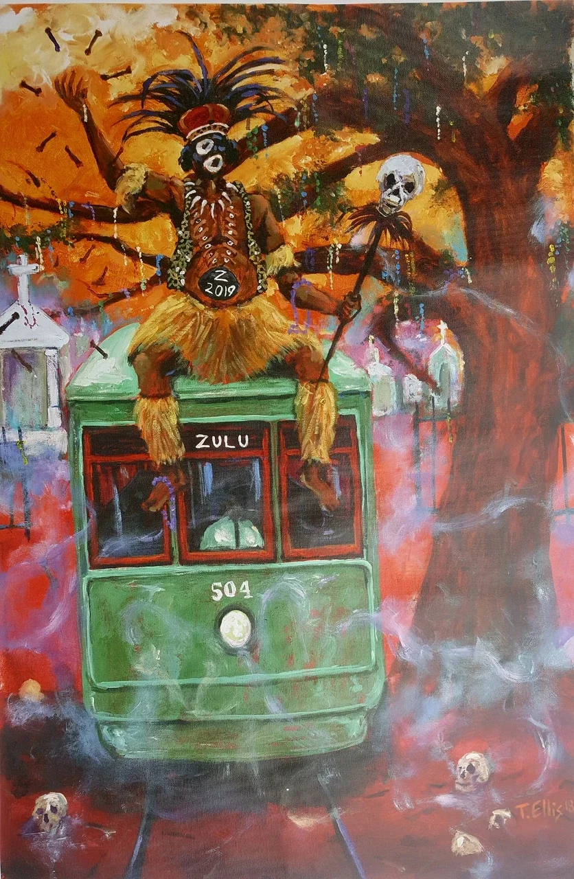 Zulu Fantasy Express by Ted Ellis — Giclee On Canvas