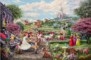 Thomas Kinkade Disney - Cinderella Happily Ever After