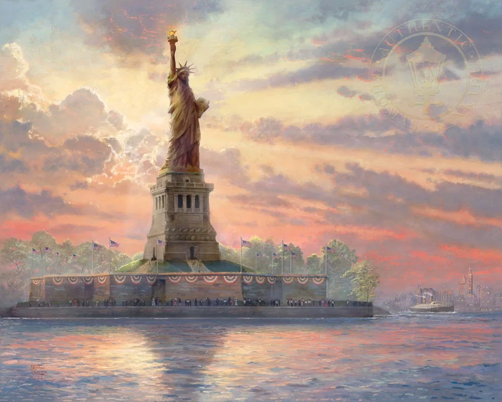 Dedicated to Liberty by Thomas Kinkade — Giclee On Canvas Artist Proof