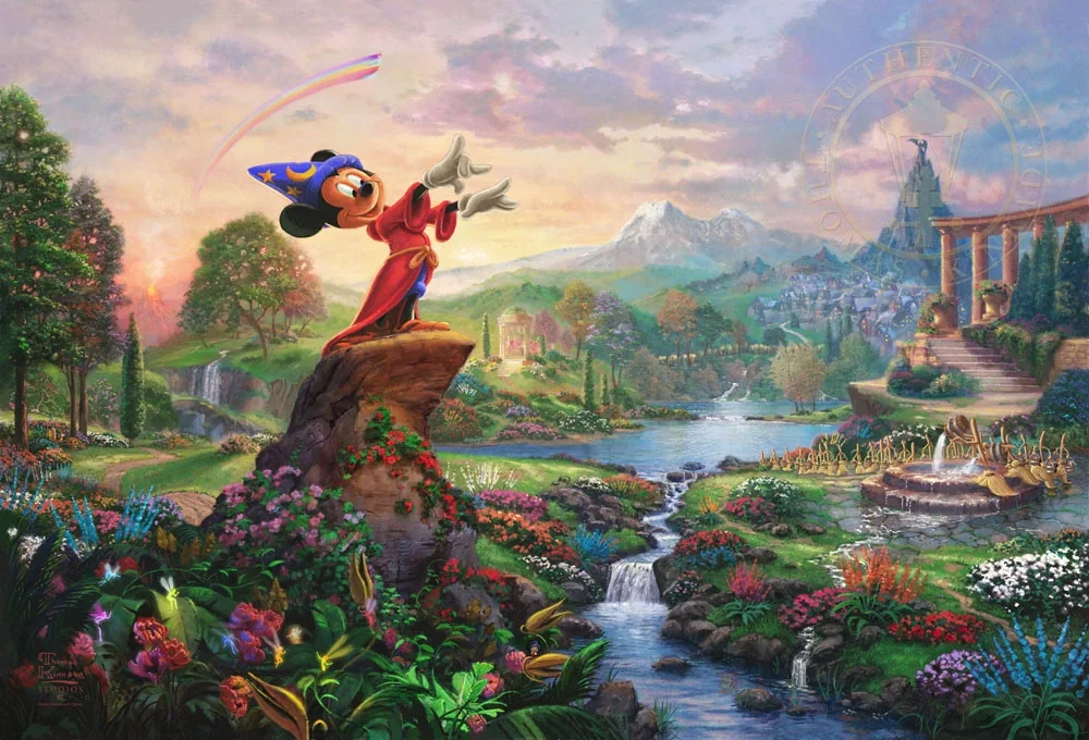 Fantasia by Thomas Kinkade Disney — Giclee On Canvas