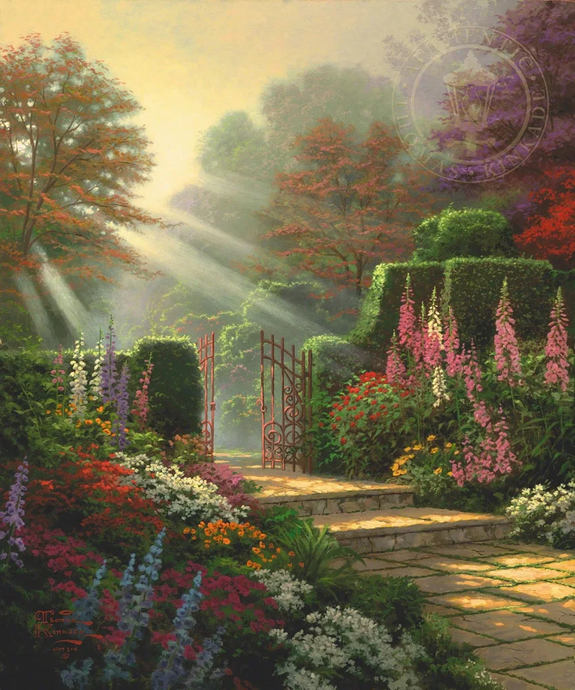 Garden of Grace by Thomas Kinkade — Giclee On Canvas