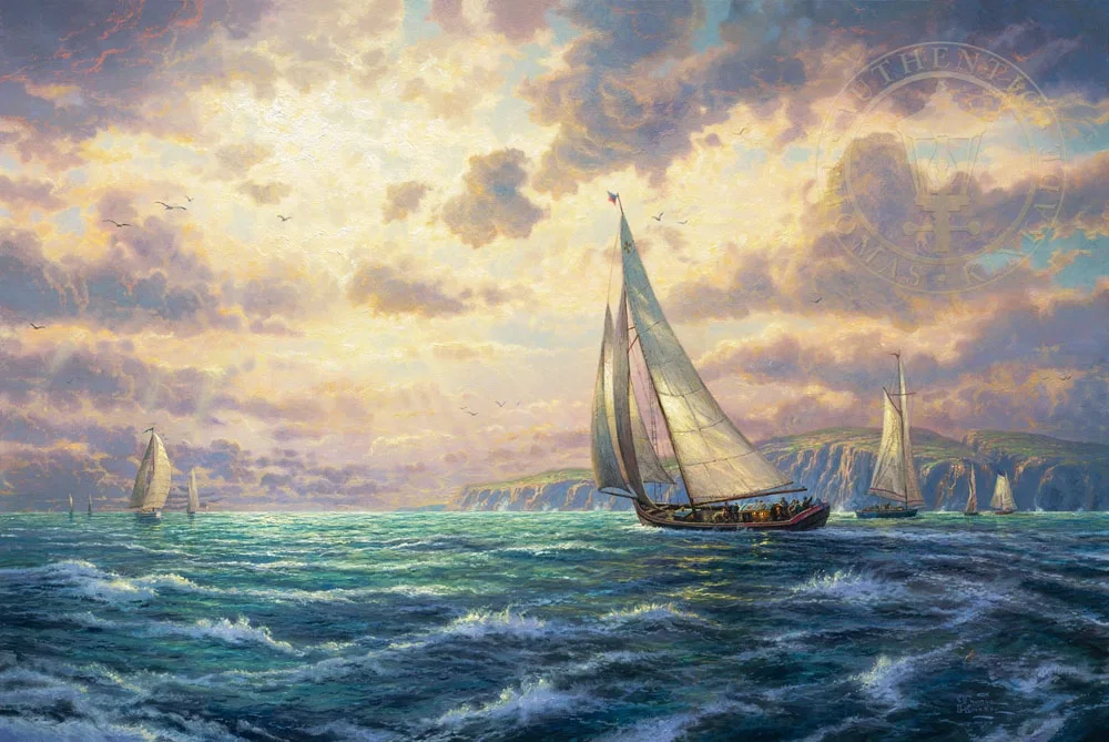 New Horizons by Thomas Kinkade — Giclee On Canvas Artist Proof