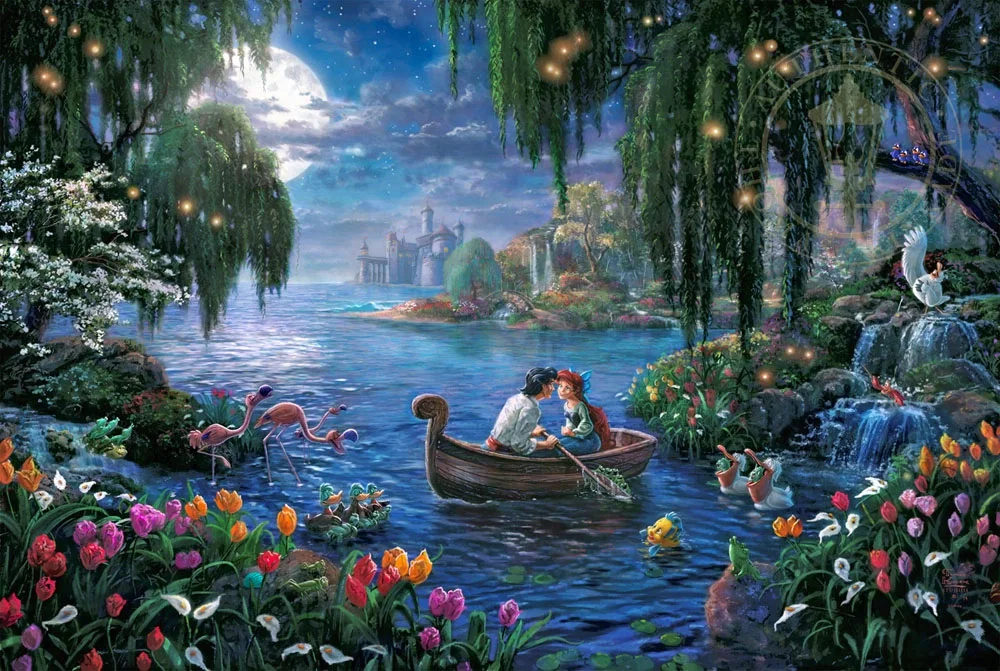 The Little Mermaid II by Thomas Kinkade Disney — Giclee On Canvas