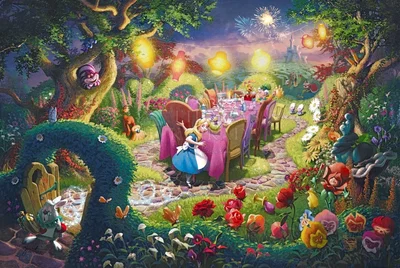 Mad Hatter's Tea Party by Thomas Kinkade Disney