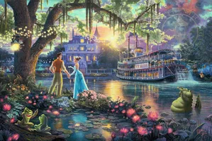 Thomas Kinkade Disney - The Princess and the Frog
