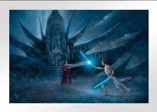 Rey's Awakening From Star Wars by Thomas Kinkade