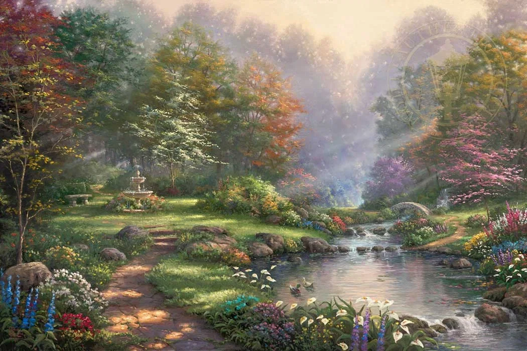 Reflections Of Faith by Thomas Kinkade — Giclee On Canvas Artist Proof