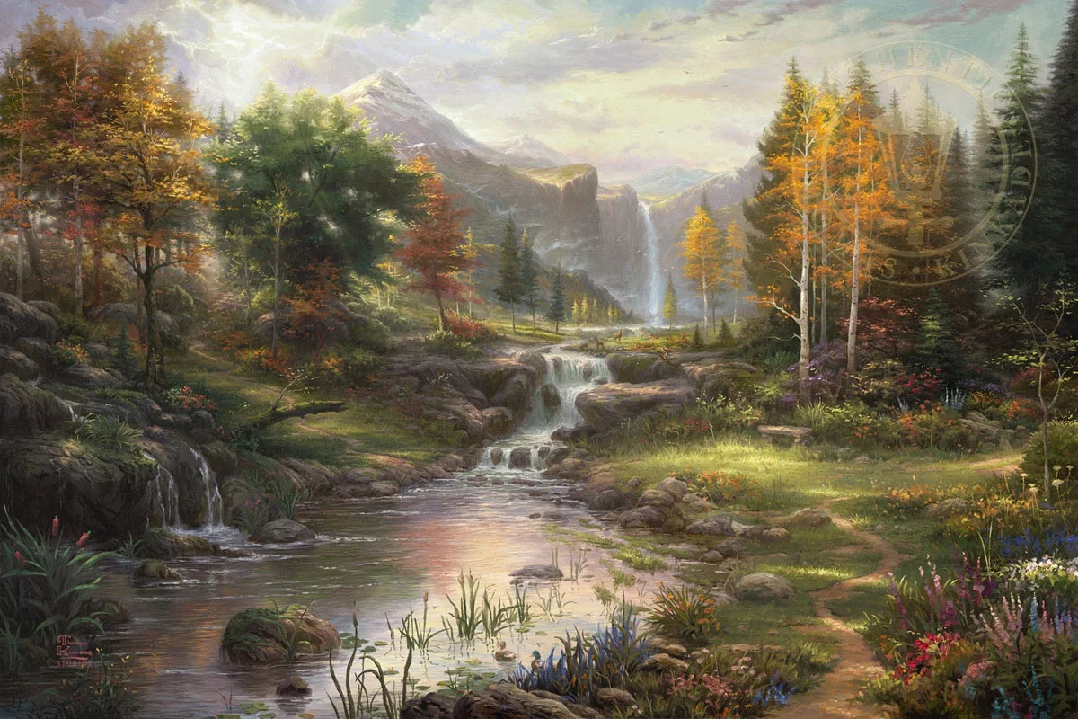 Reflections of Family by Thomas Kinkade — Giclee On Canvas Artist Proof