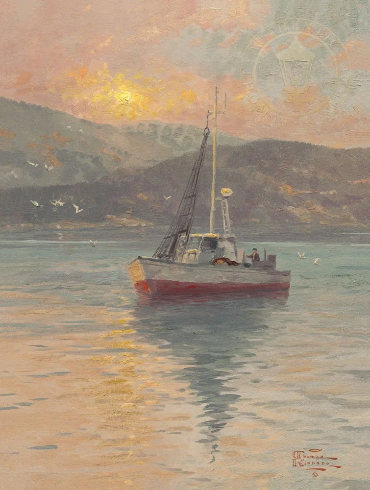 Sunrise, Sea of Galilee by Thomas Kinkade — Giclee On Canvas