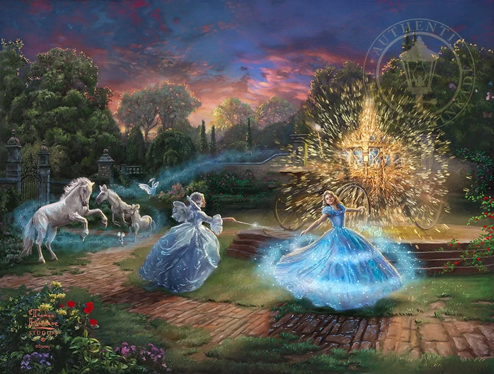 Wishes Granted by Thomas Kinkade Disney — Giclee On Canvas