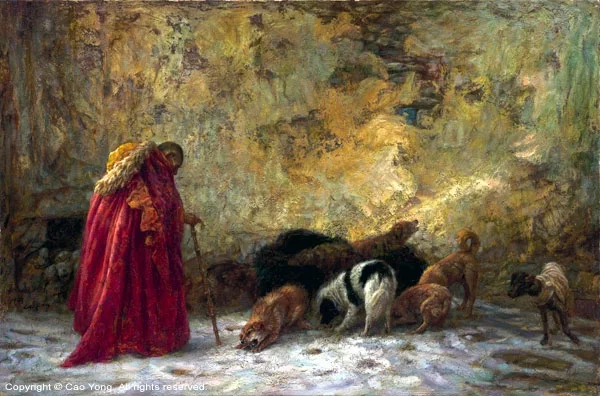 The First Snow Artist Proof by Cao Yong — Giclee On Canvas Artist Proof The Tibet Series