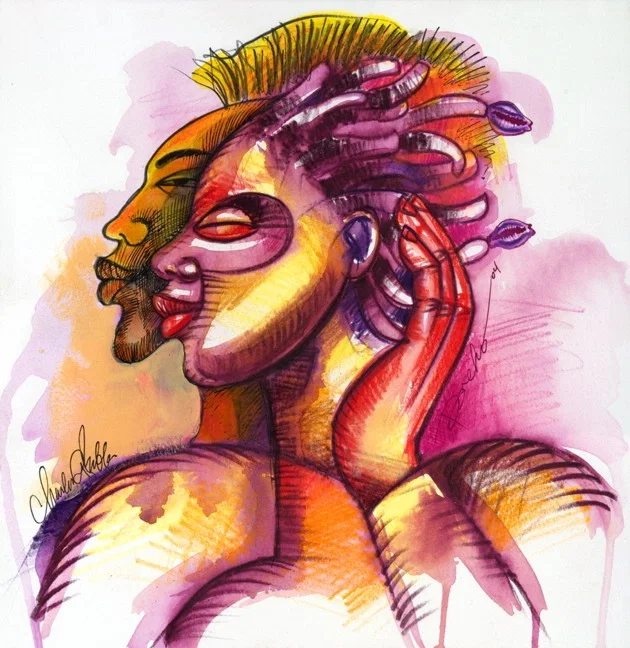 Two Of A Kind  Giclee S/n100 by Larry Poncho Brown