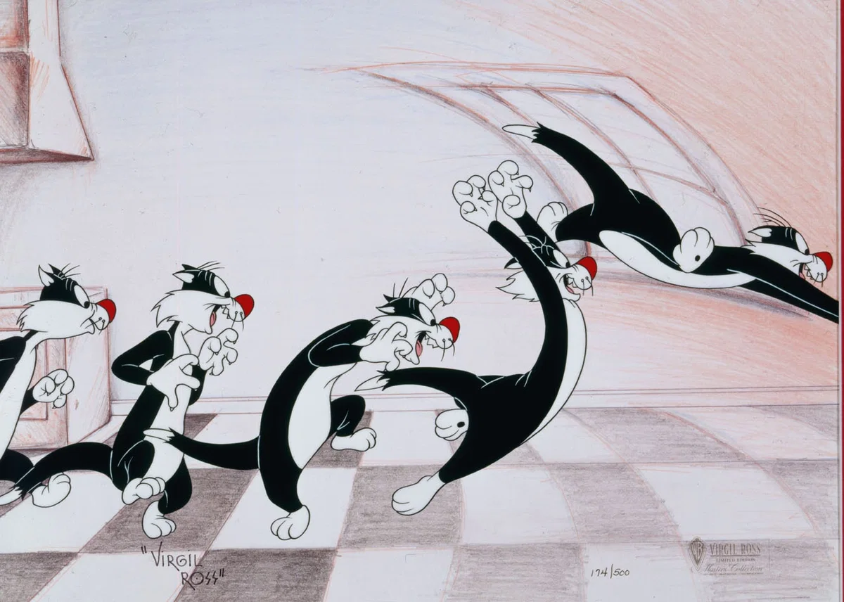 The Pounce by Virgil Ross — Hand-Painted Limited Edition Cel