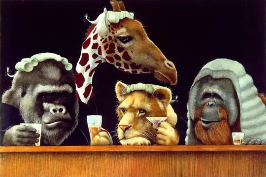The Bar Exam... by Will Bullas — Limited Edition Canvas