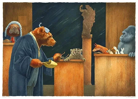 Badgering The Witness... by Will Bullas — Limited Edition Canvas