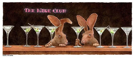 The Hare Club... by Will Bullas — Limited Edition Canvas