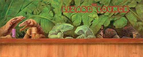 The Lizard Lounge by Will Bullas — Limited Edition Canvas