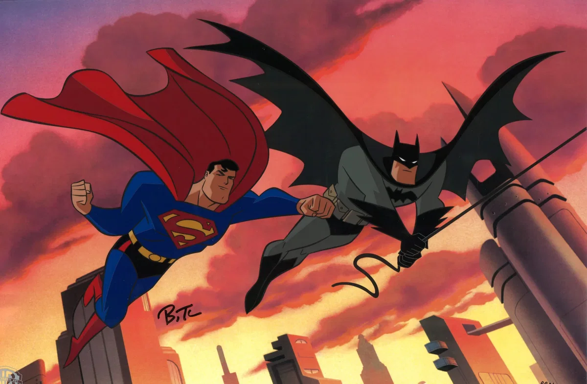 World's Finest Printers Proof by Bruce Timm — Hand-Painted Limited Edition Cel