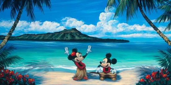 Walfrido Garcia - Hawaiian Vacation Giclee on Canvas