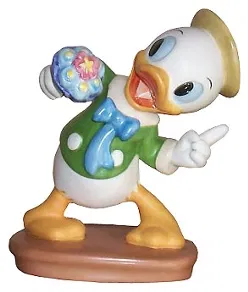 WDCC Disney Classics - Mr Duck Steps Out Huey-  Tag Along Trouble