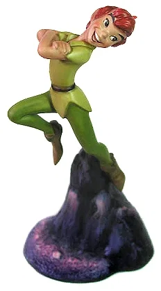 Peter Pan Nobody Calls Pan A Coward by WDCC Disney Classics — Porcelain Figurine