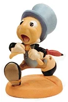 Pinocchio Jiminy Cricket Wait For Me, Pinoke by WDCC Disney Classics — Porcelain Figurine