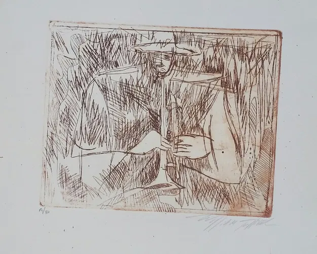William Tolliver - Etching Artist Proof Artist Signed