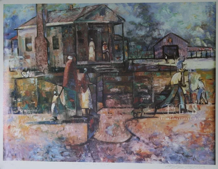 Going Home For A Visit Artist Signed by William Tolliver — Lithograph