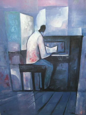 Piano Player Artist Signed by William Tolliver