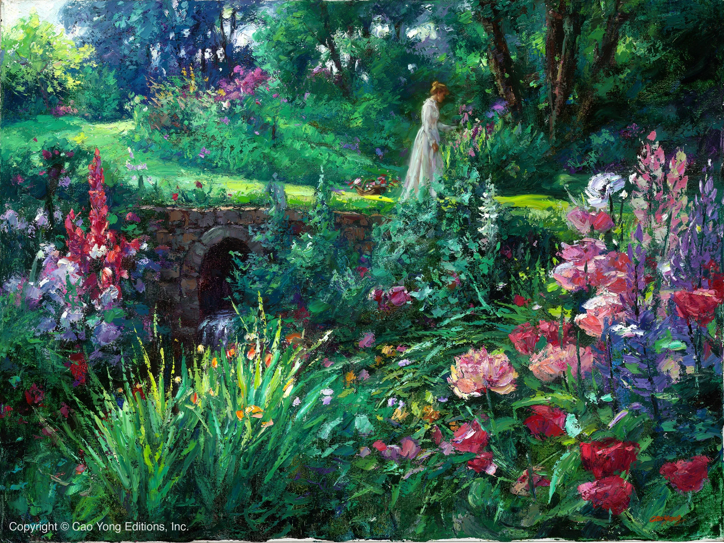 A Walk In The Garden Artist Proof by Cao Yong — <strong>.</strong>