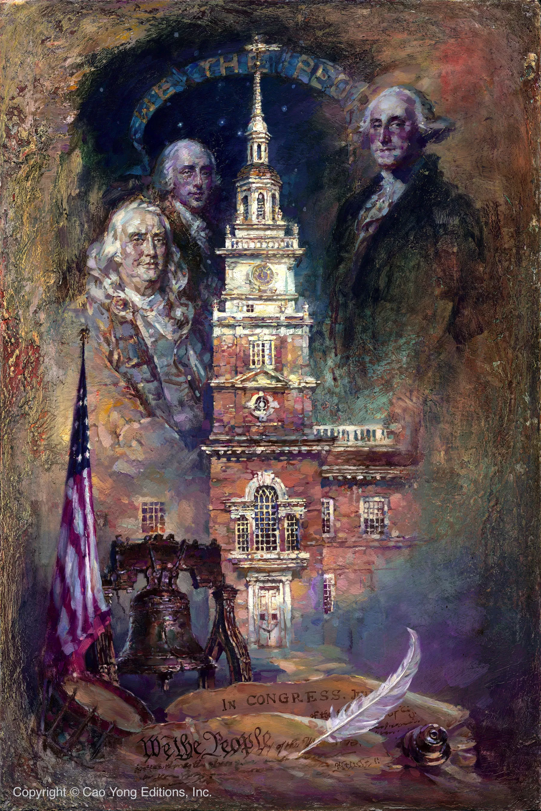 We The People by Cao Yong — Giclee On Canvas The Grand American Series