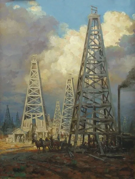 Black Gold By Andy Thomas by Andy Thomas — giclee on canvas