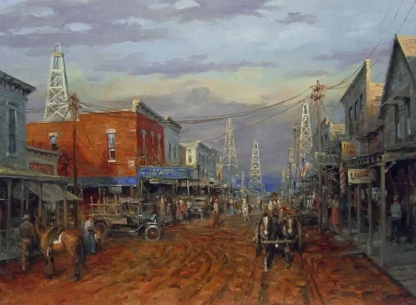 Boom Town By Andy Thomas by Andy Thomas — Giclee On Canvas Artist Proof