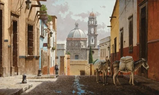 George Hallmark - Buenos Dias San Miguel By George Hallmark Giclee On Paper  Artist Proof